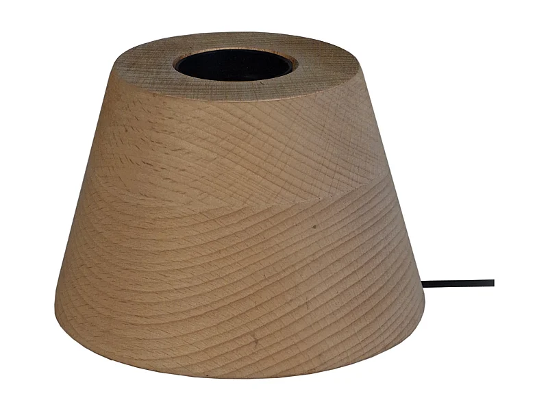 Lámpara de noche TOSEL ,madera,nogal,A7,5xD11xP11cm