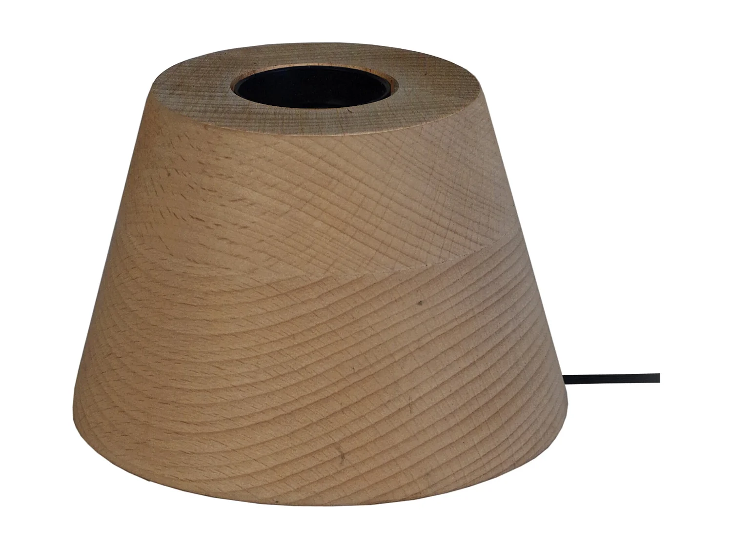 Lámpara de noche TOSEL ,madera,nogal,A7,5xD11xP11cm