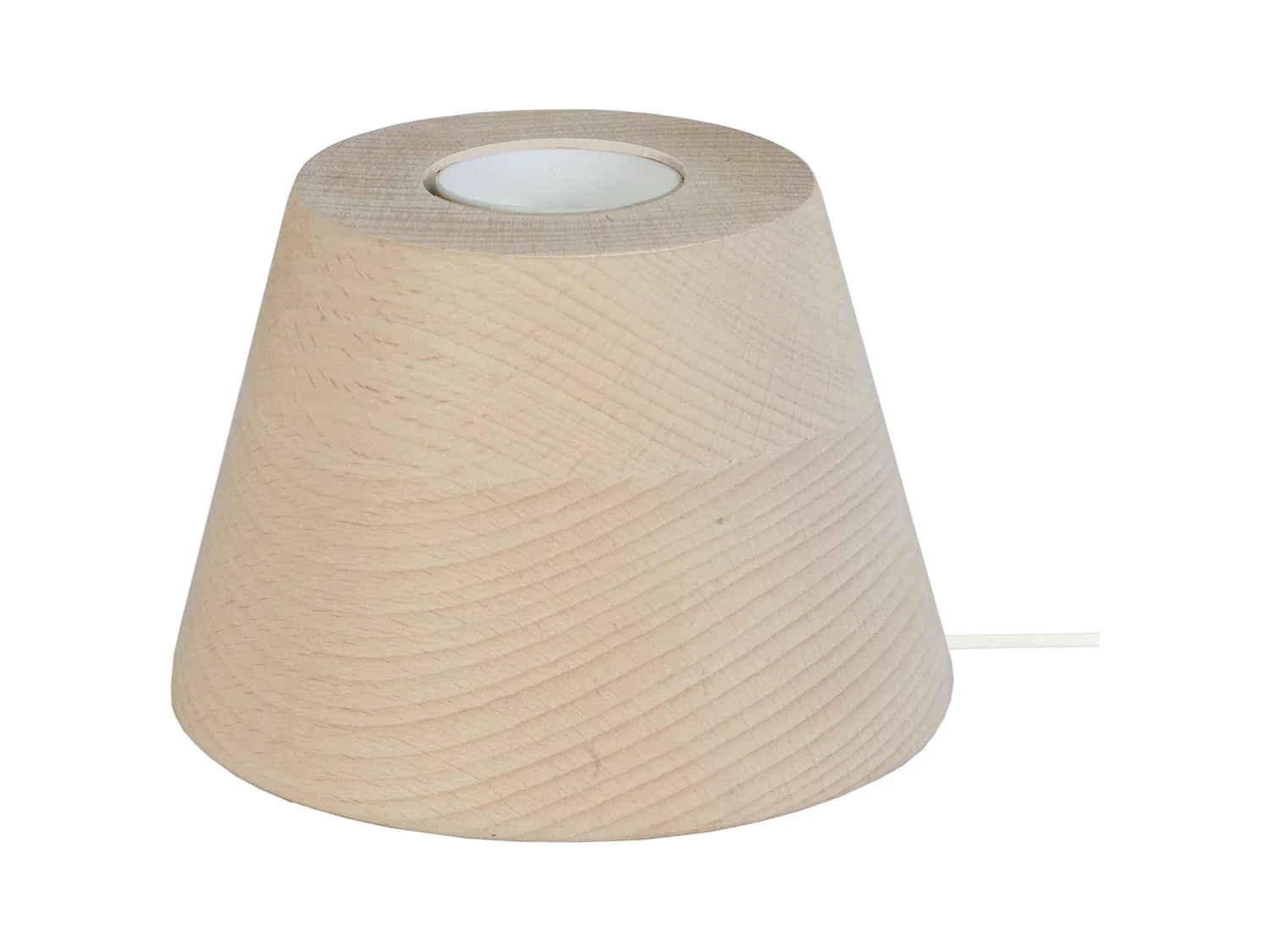Lampe de Chevet TOSEL ,bois,naturel,H7,5xD11xP11cm