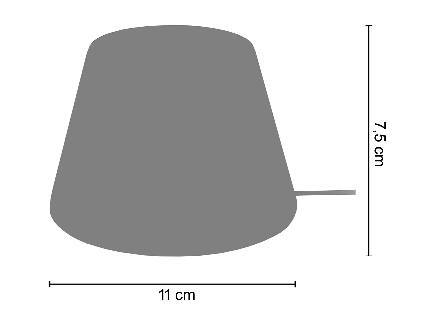 Base da lâmpada TOSEL CONE madeira cônico rosa D11 x  H7,5  cm