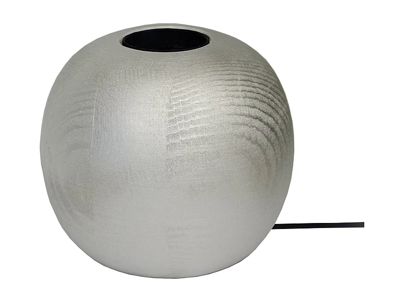Base da lâmpada TOSEL BOULE madeira globo alumínio D11 x  H10  cm