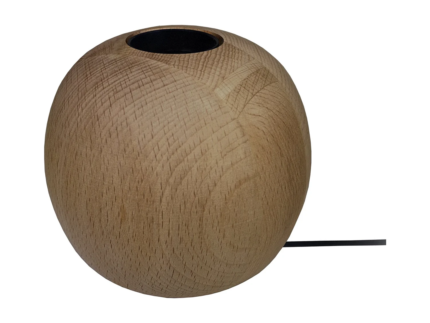 Lámpara de noche TOSEL ,madera,nogal,A10xD11xP11cm