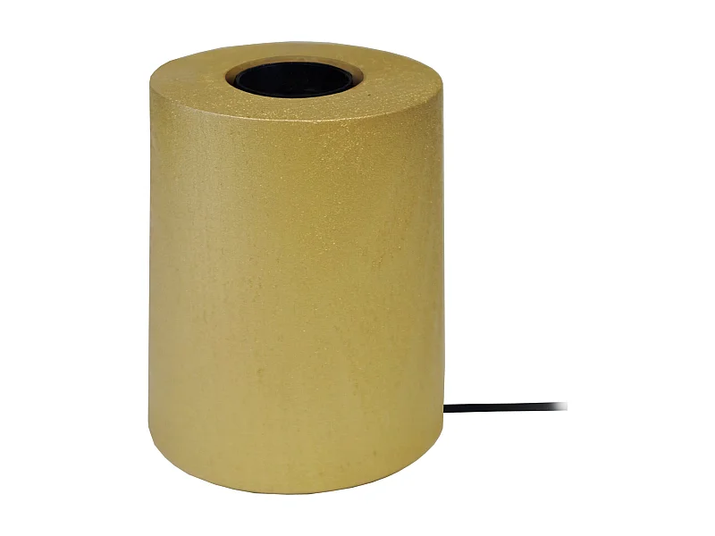 Lámpara de noche TOSEL ,madera,Dorado ,A10,5xD8xP8cm