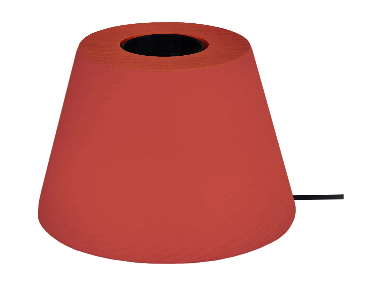 Lámpara de noche TOSEL ,madera,Rojo,A7,5xD11xP11cm