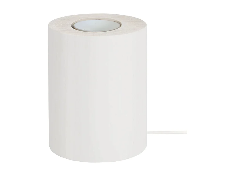 Lámpara de noche TOSEL ,madera,Blanco ,A10,5xD8xP8cm