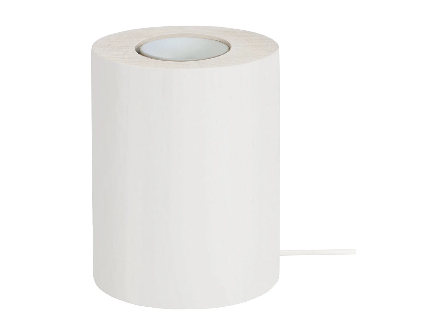 Lámpara de noche TOSEL ,madera,Blanco ,A10,5xD8xP8cm