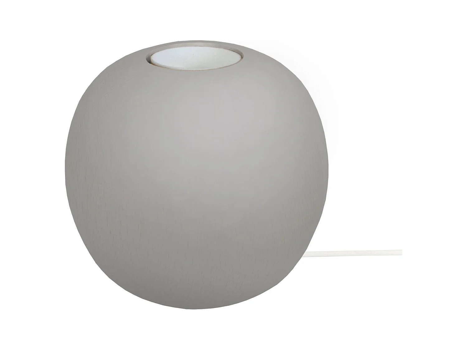 Lampe de Chevet TOSEL ,bois,Gris ,H10xD11xP11cm