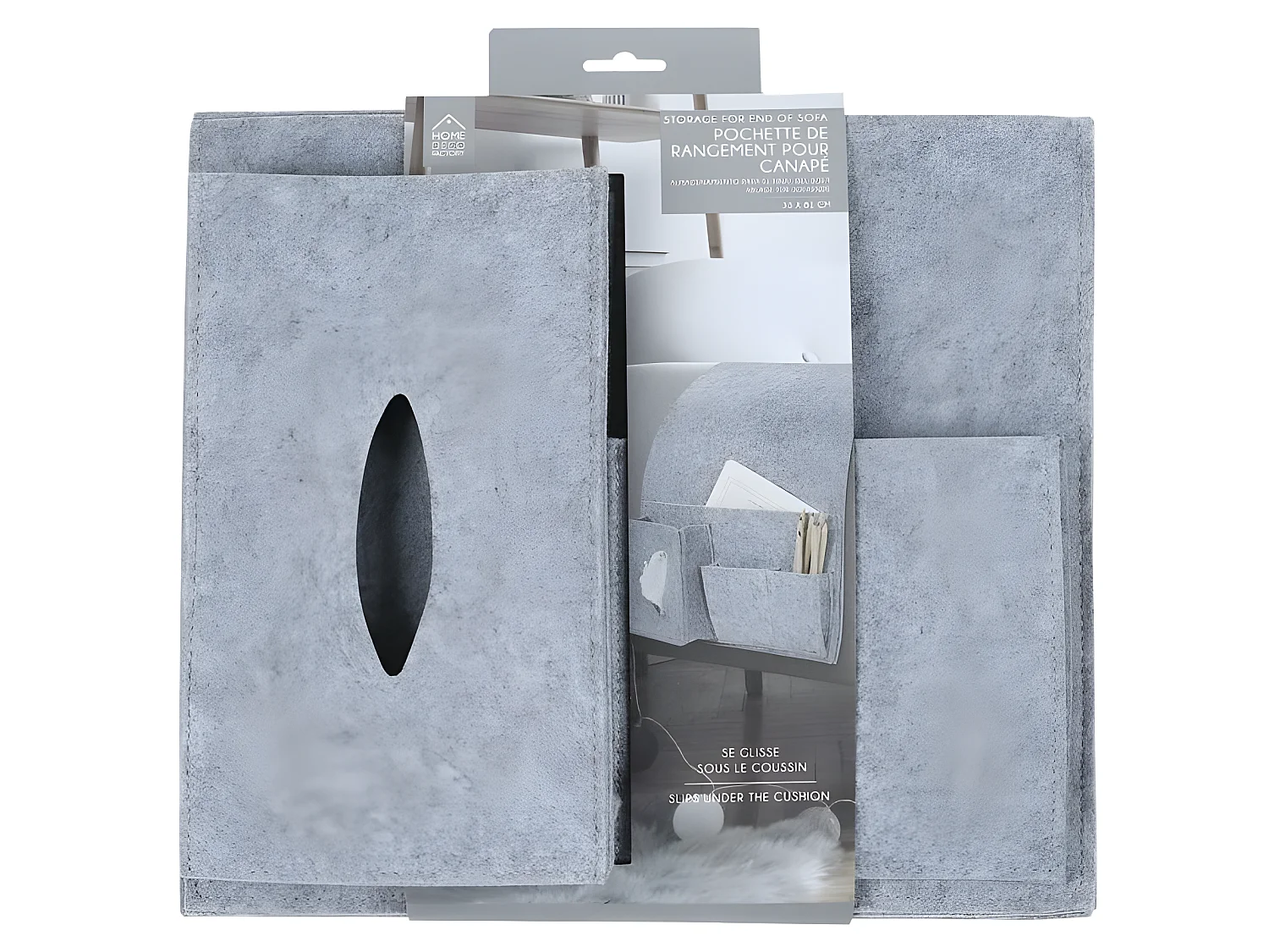 Pochette de Rangement "Canapé" 24cm Gris