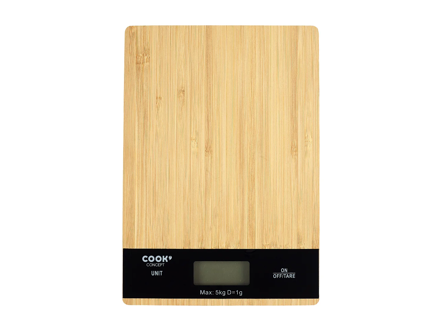 Balance De Cuisine Rectangulaire Bambou 5kg Marron, Noir