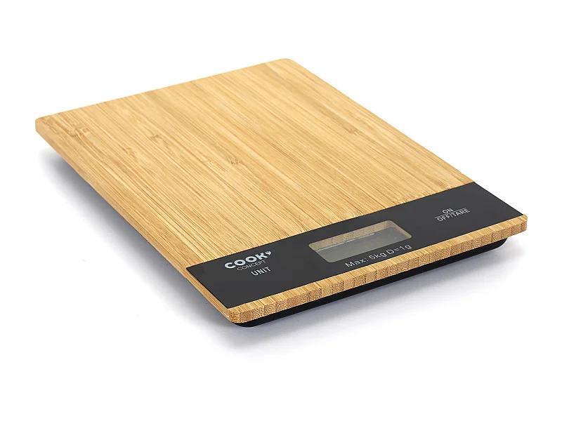 Balance De Cuisine Rectangulaire Bambou 5kg Marron, Noir