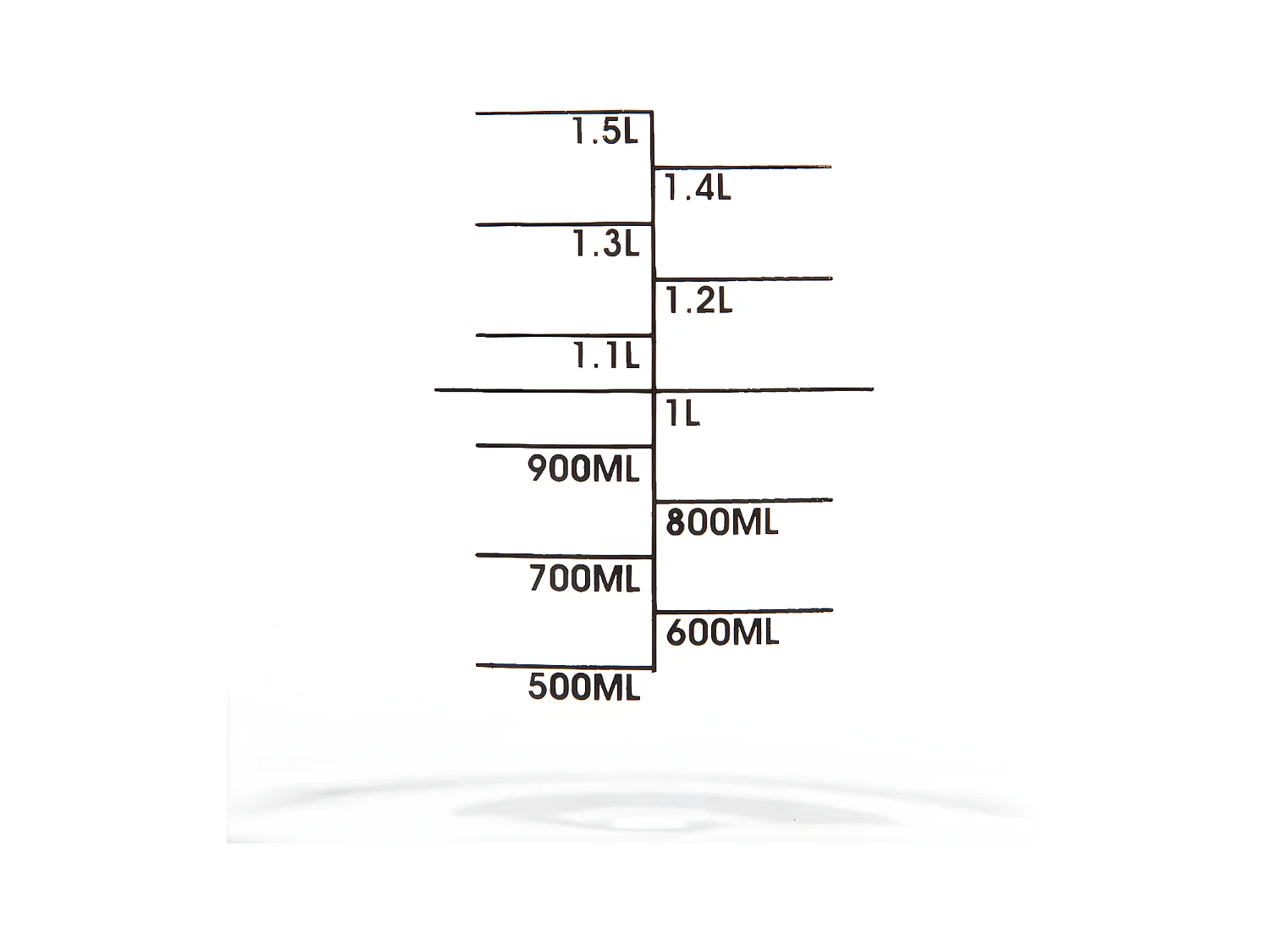 Balance Doseur Digitale "Verre" 19cm Noir