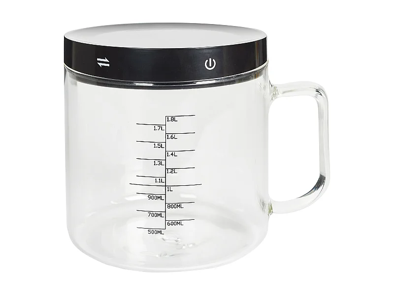 Balance 5kg Avec Verre Doseur Amovible 1.5l Noir, Transparent