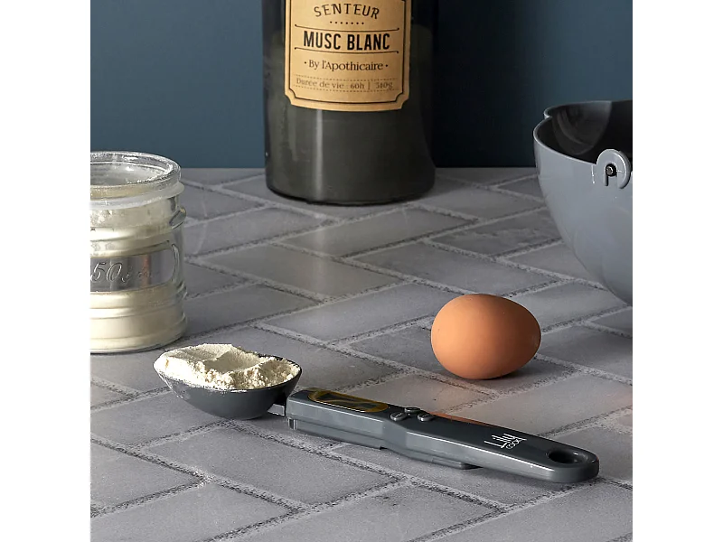 Cuillere De Mesure Numerique Gris, Beige