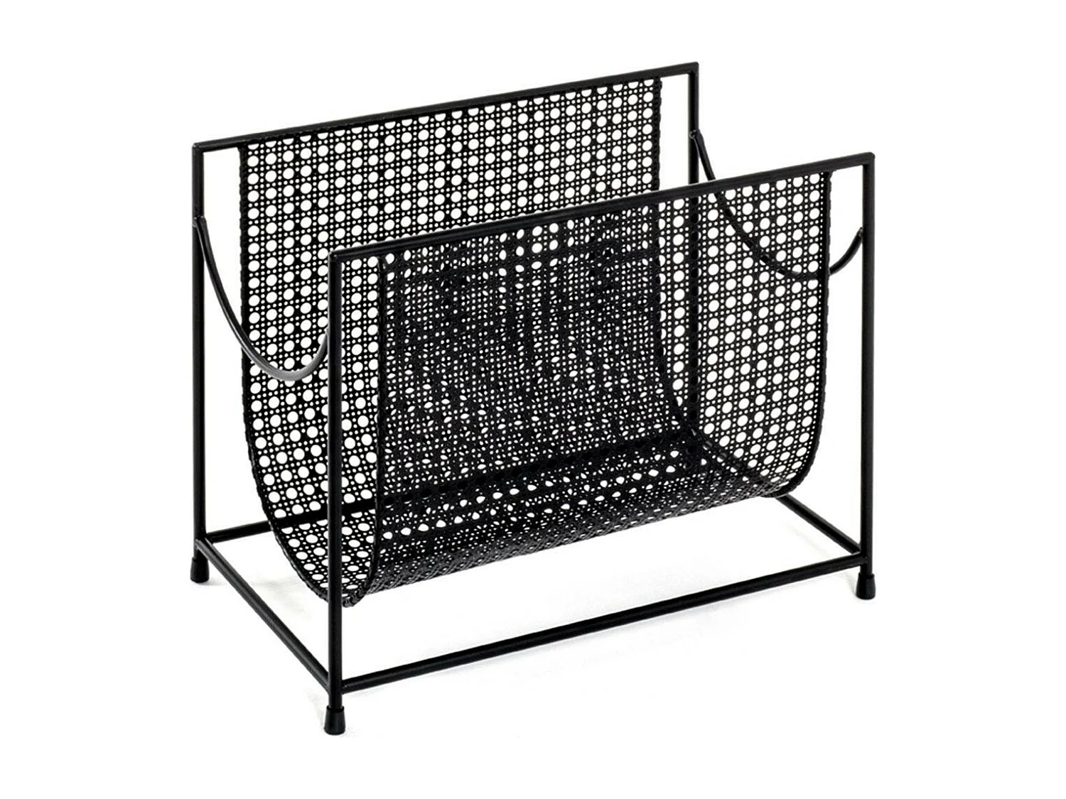 Porte-Revues en Acier "Laqué" 37cm Noir