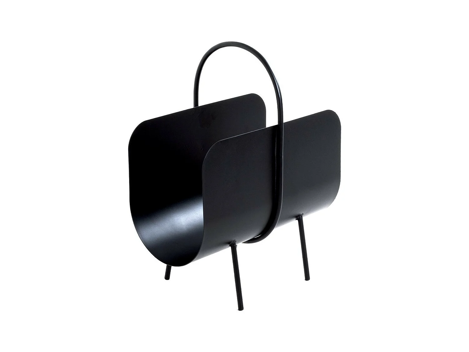 Porte-Revues Design "Sero" 47cm Noir Laqué
