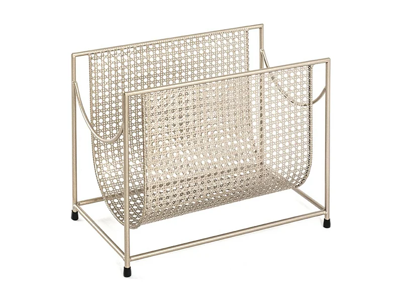 Porte-Revues en Acier "Laqué" 37cm Or