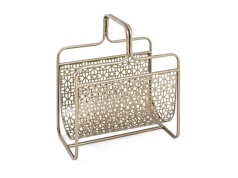 Porte-Revues en Métal "Magazines" 45cm Bronze