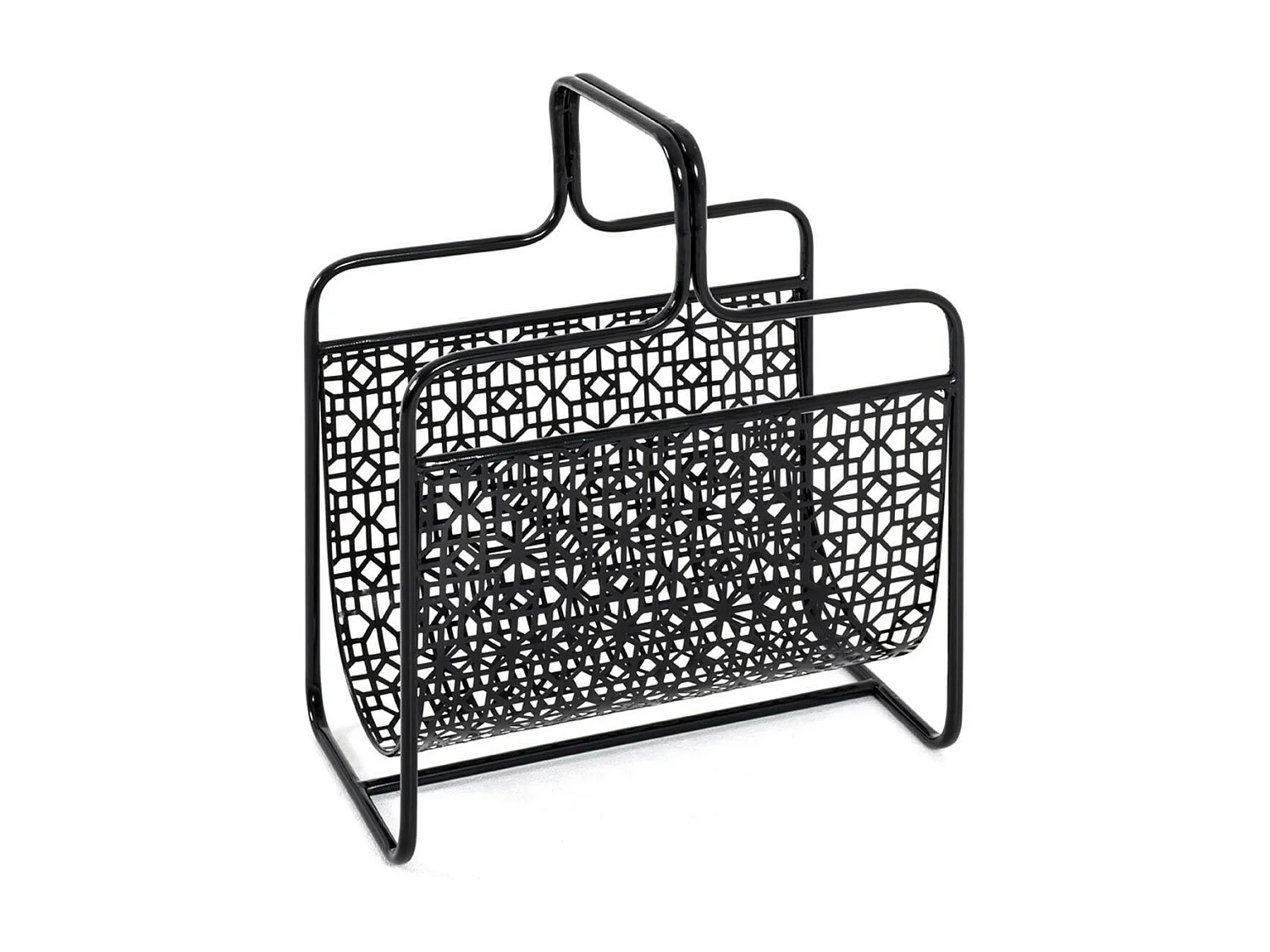 Porte-Revues en Métal "Magazines" 45cm Noir