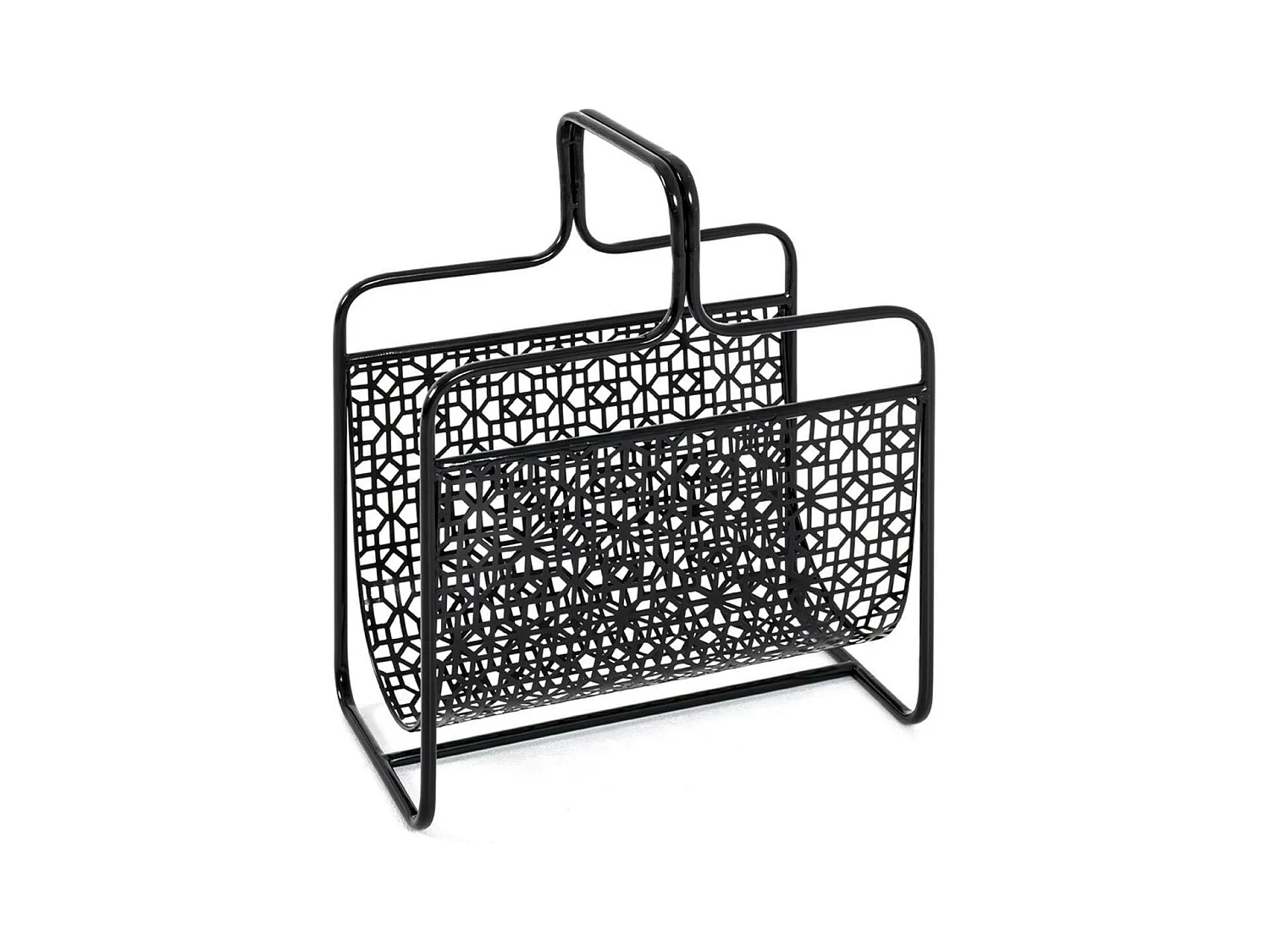 Porte-Revues en Métal "Magazines" 45cm Noir