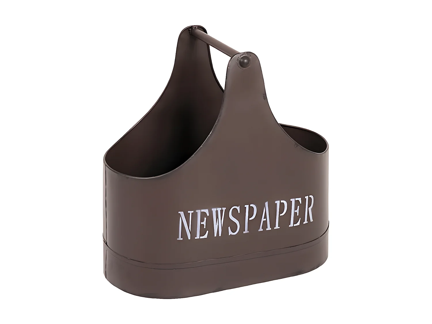 Porte-Revues en Métal "Vintage" 44cm Marron