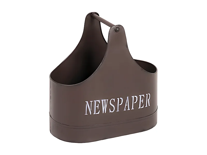 Porte-Revues en Métal "Vintage" 44cm Marron