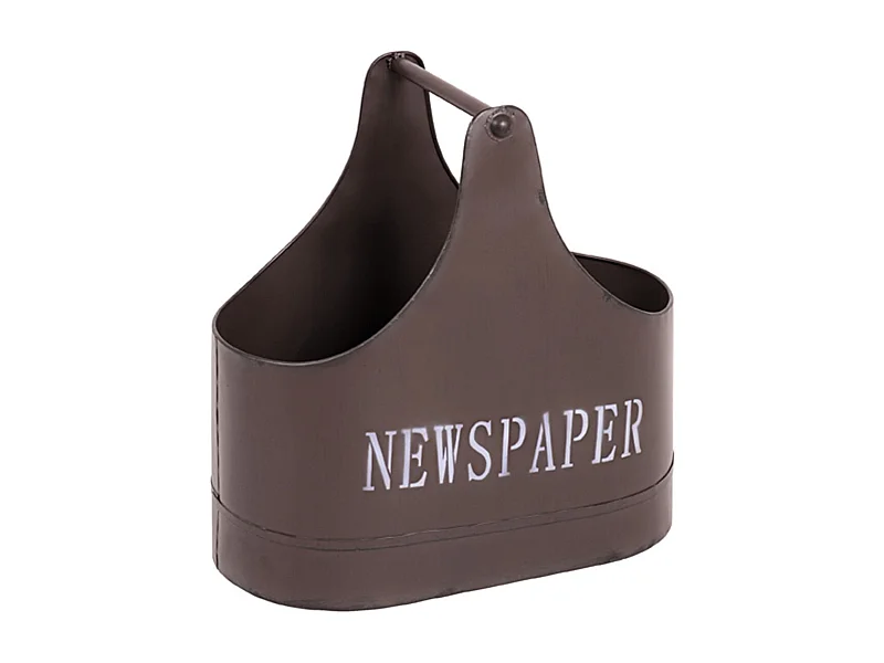 Porte-Revues en Métal "Vintage" 44cm Marron