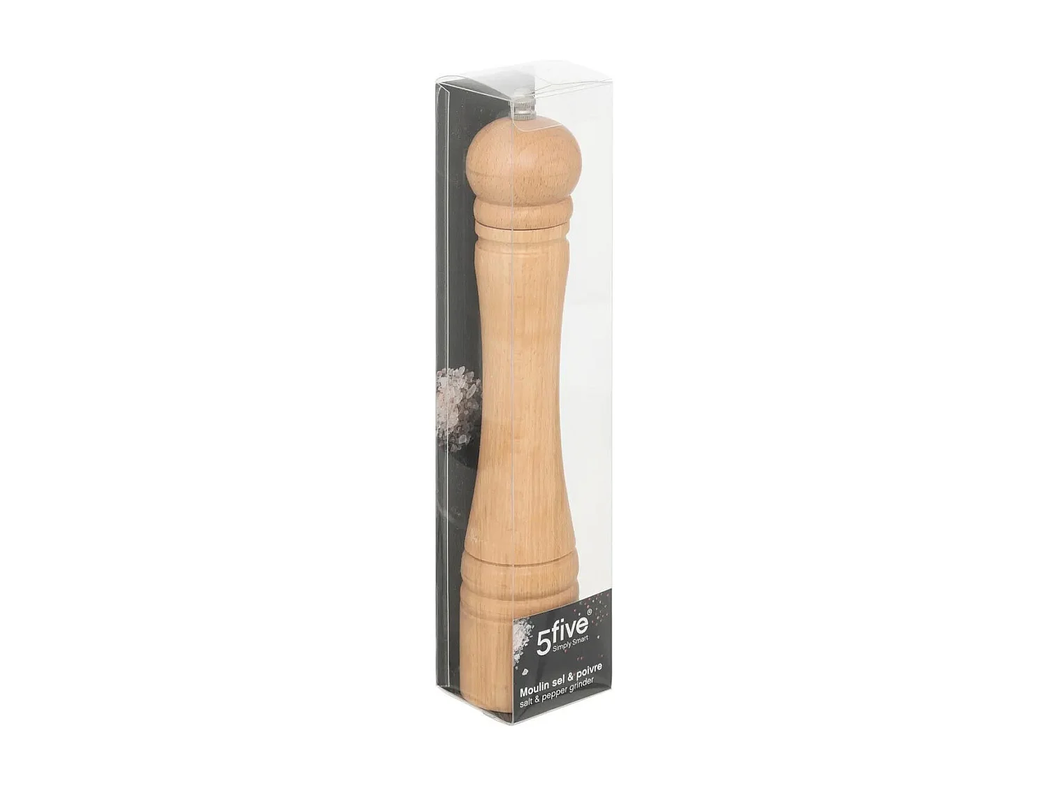 Moulin à Poivre en Bois "Bistrot" 30cm Naturel