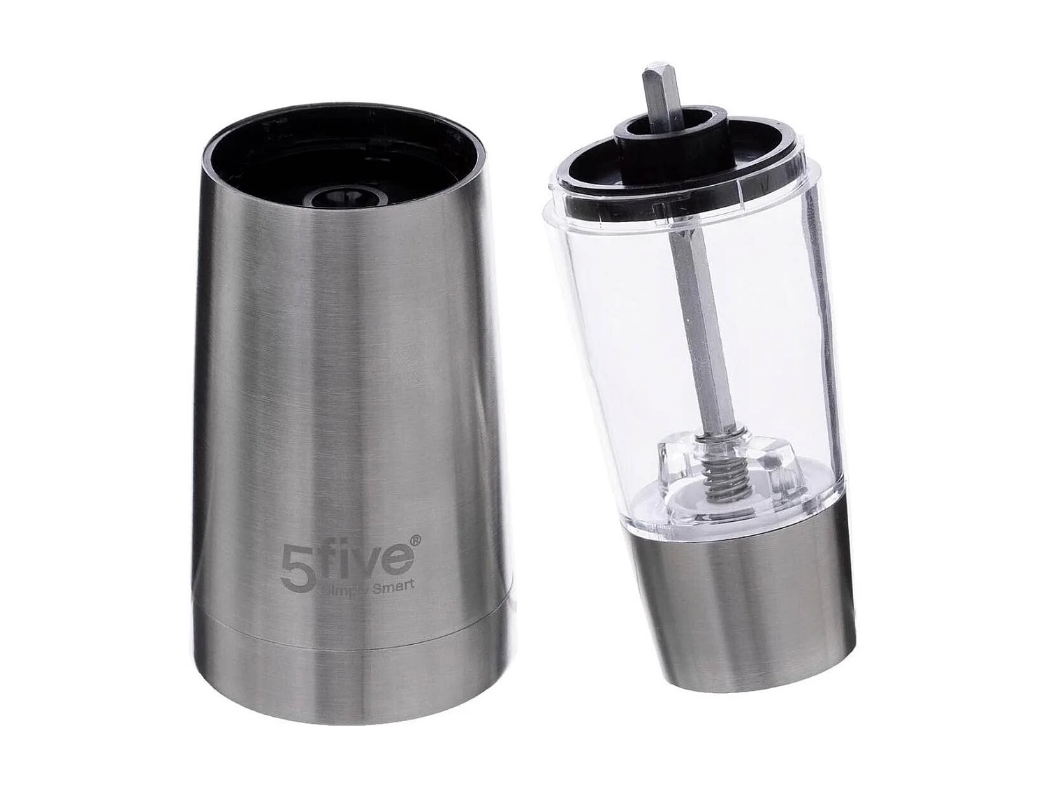 Moulin Électrique Inox "Automatique" 19cm Argent