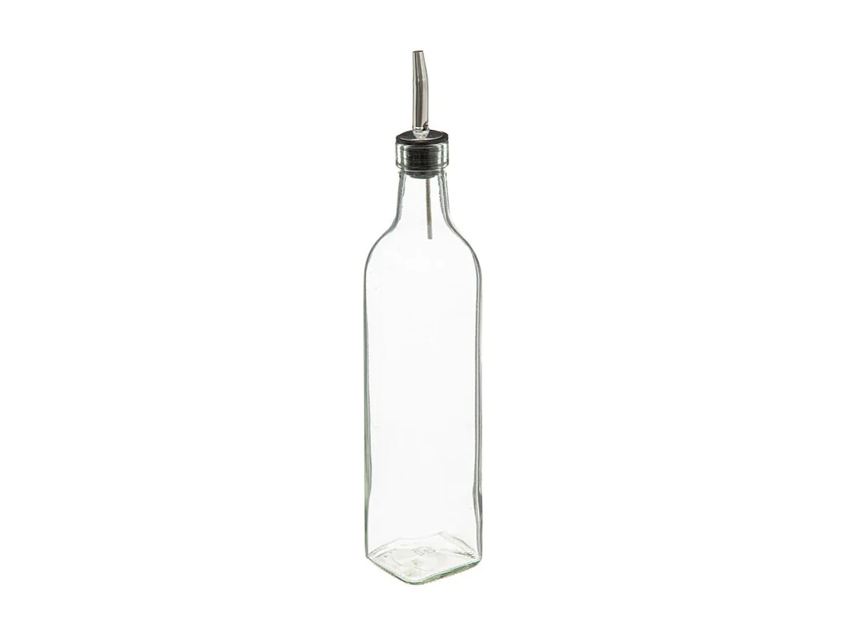 Set Huile & Vinaigre "Bambou" 32cm Transparent