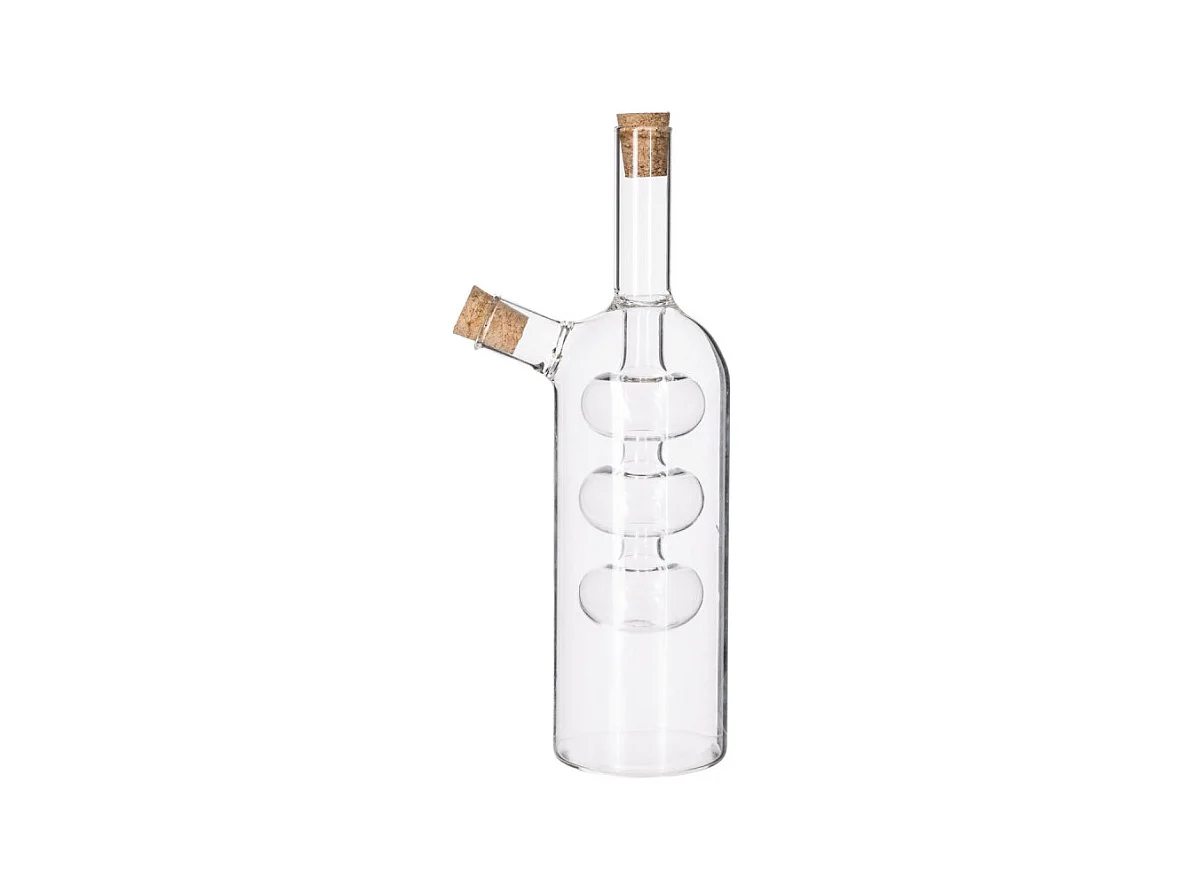 Bouteille Huile & Vinaigre 2 en 1 "Design" 21cm