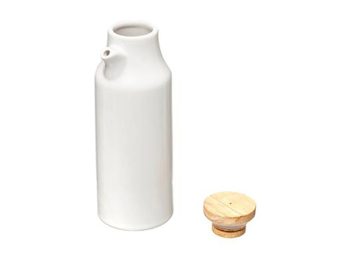 Ensemble Huile & Vinaigre "Ceramic" 18cm Blanc