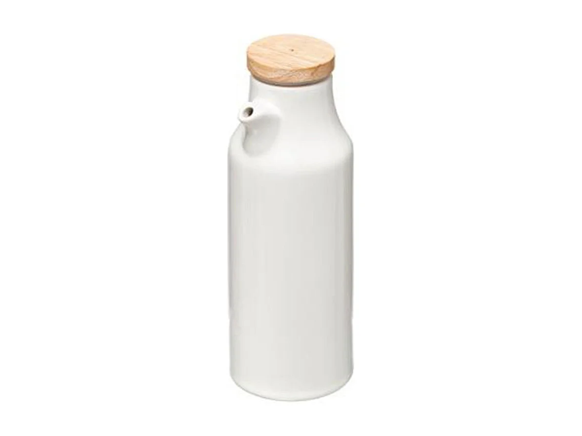 Ensemble Huile & Vinaigre "Ceramic" 18cm Blanc
