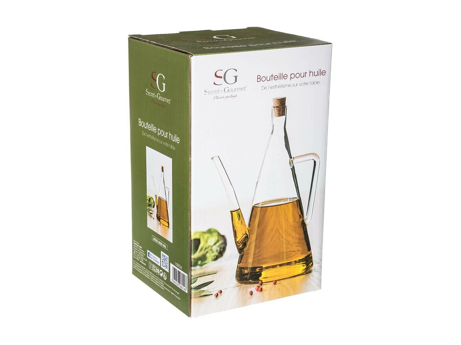 Bouteille Vide Huile d'Olive "Triangle" 51cl