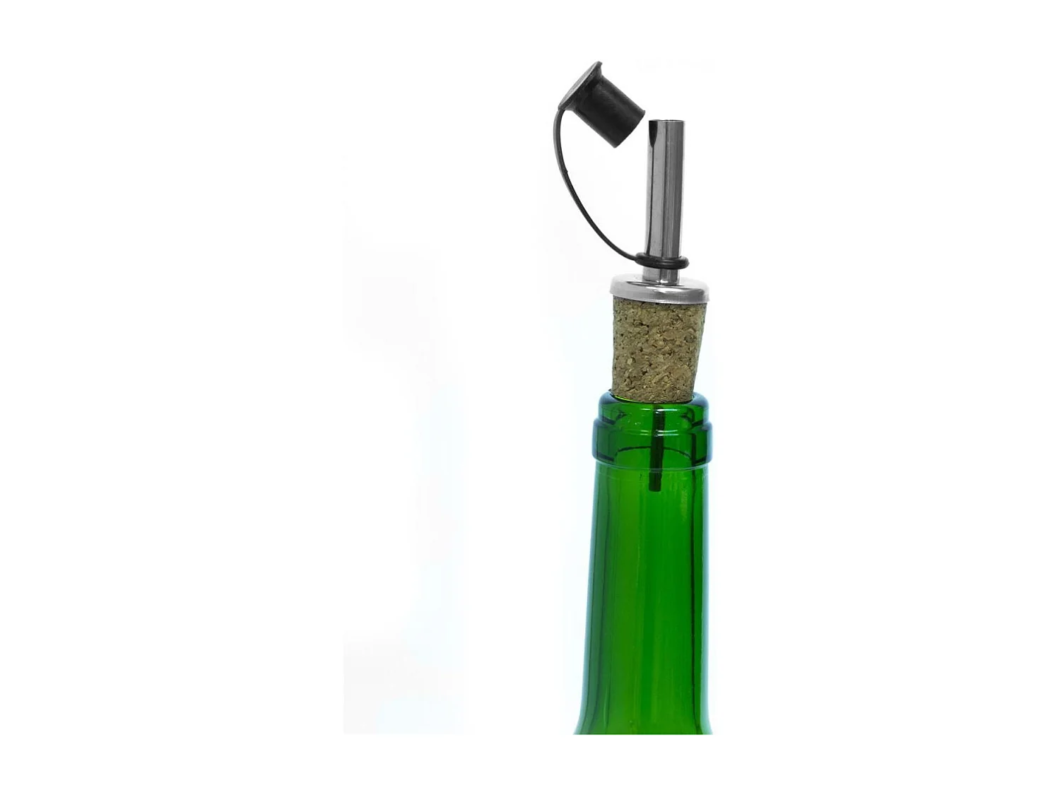 Lot de 2 Bouchons en Liège "Bec Verseur" 10cm Argent