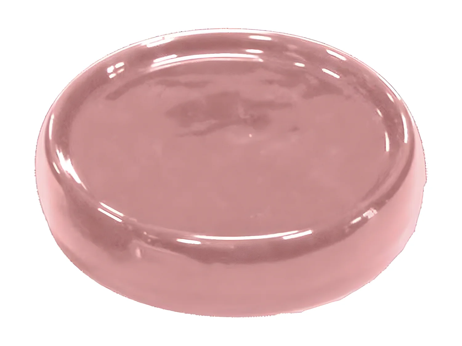 Porte Savon en Céramique "Bullea" 10cm Rose Poudré