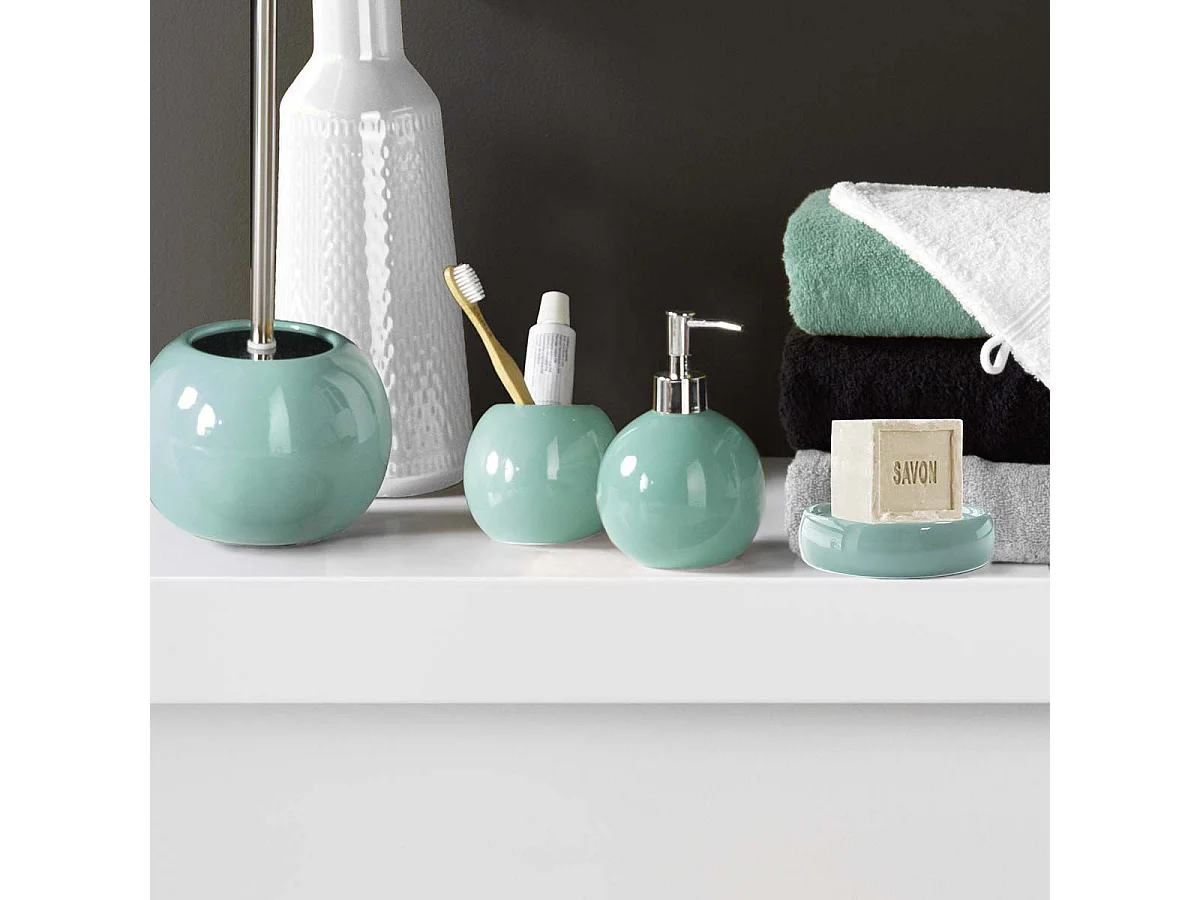 Porte Savon en Céramique "Bullea" 10cm Tilleul