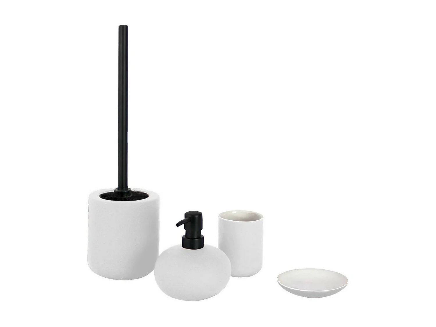 Porte Savon Uni Soft Touch "Mambo" 11cm Blanc