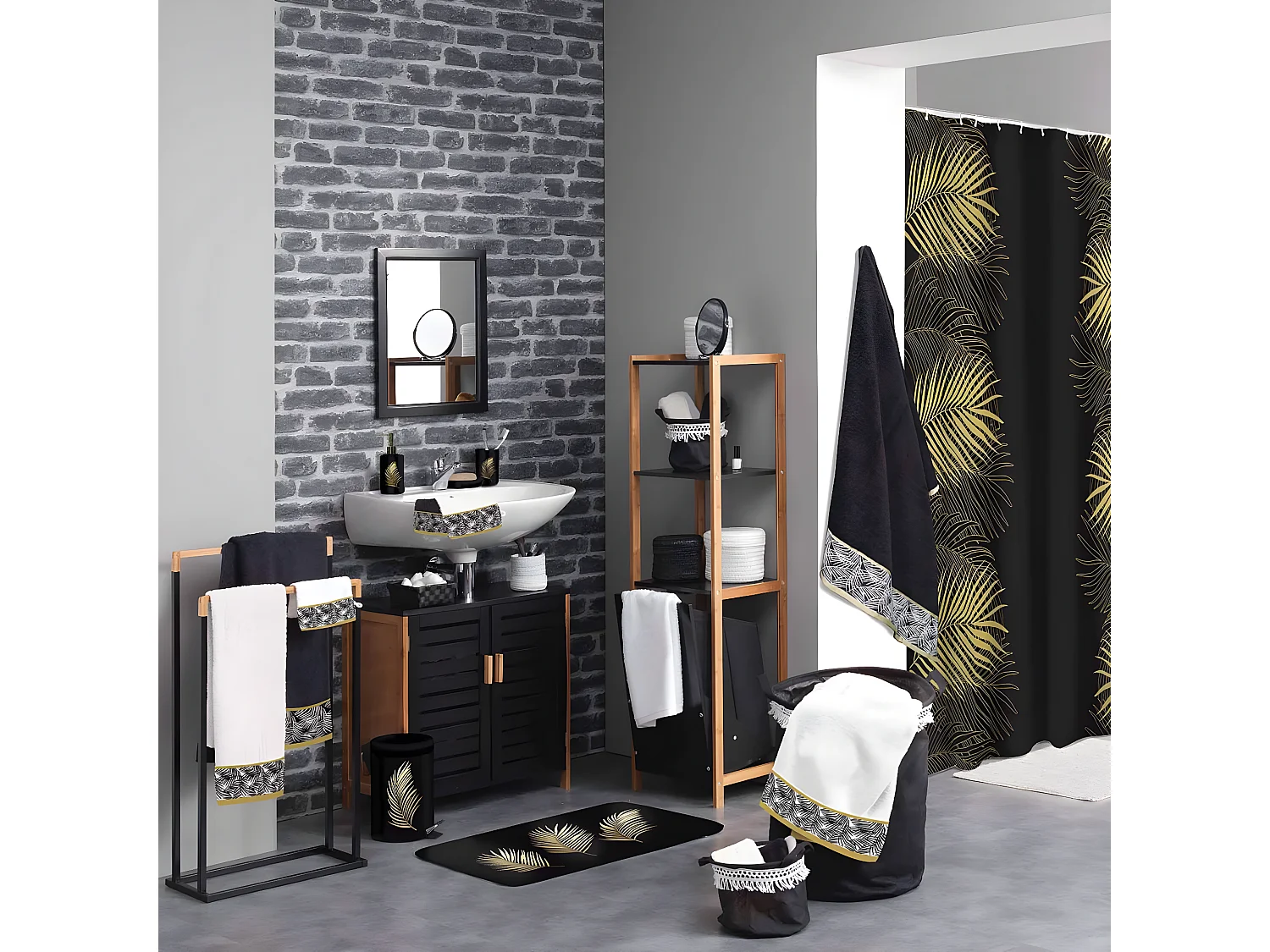 Porte Savon Imprimé "Orbella" 11cm Noir