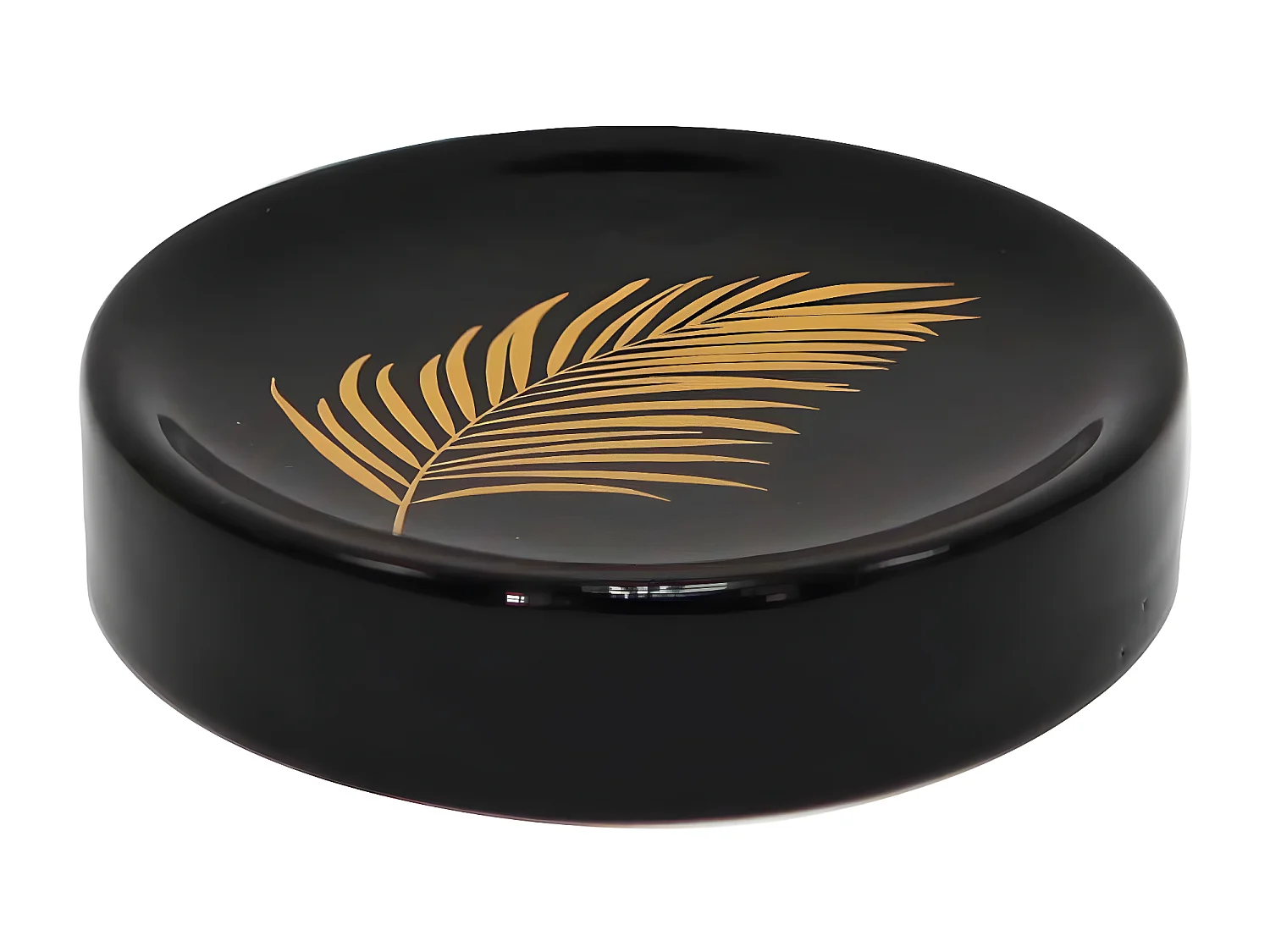 Porte Savon Imprimé "Orbella" 11cm Noir