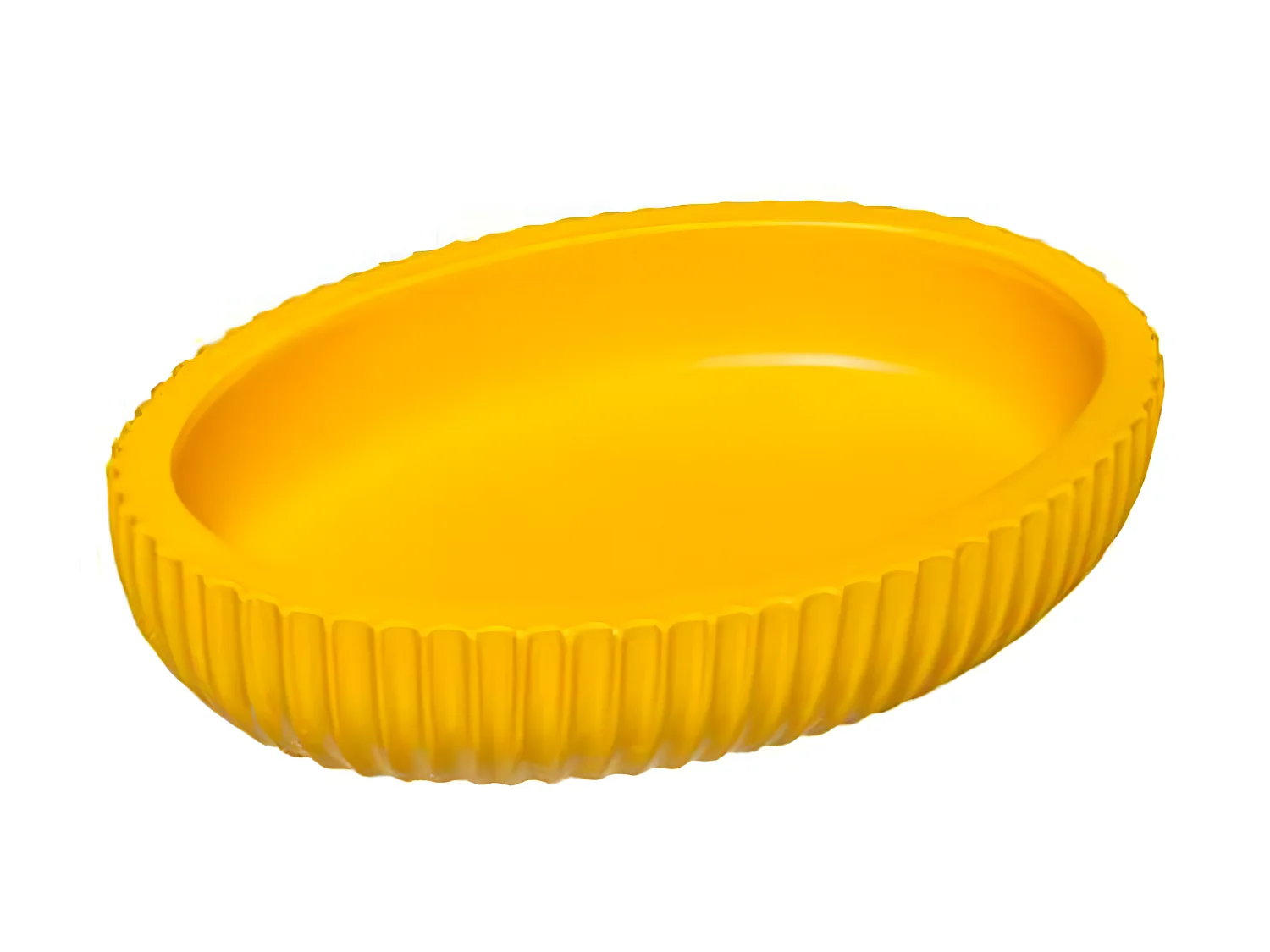 Porte Savon Design "Modern" 12cm Moutarde