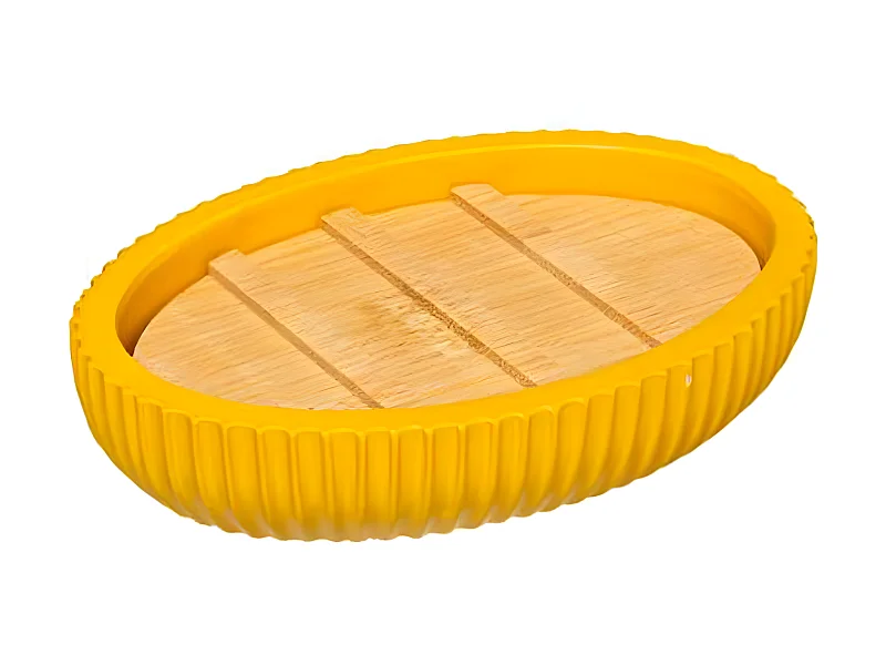 Porte Savon Design "Modern" 12cm Moutarde