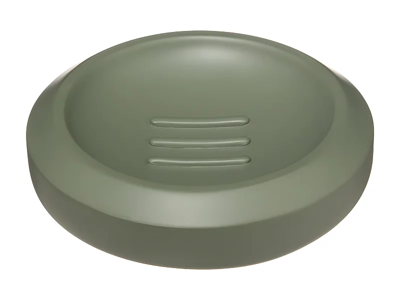 Porte Savon Rond "Trio" 12cm Kaki