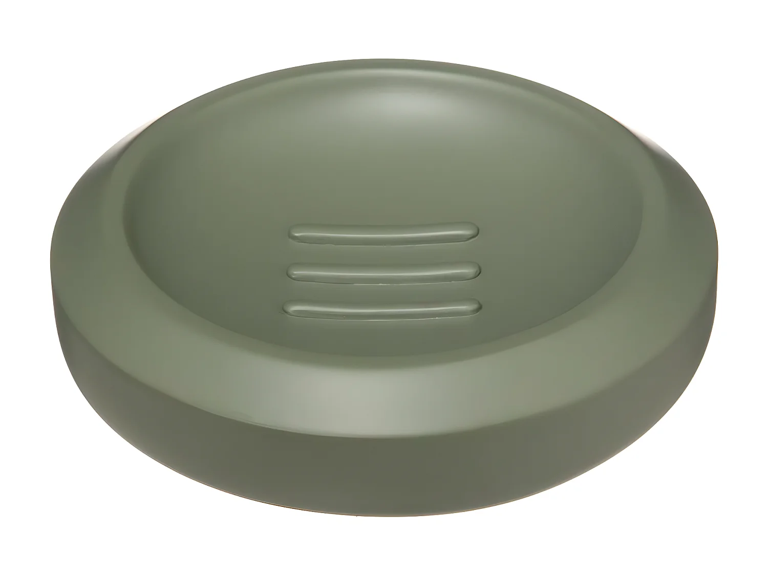 Porte Savon Rond "Trio" 12cm Kaki