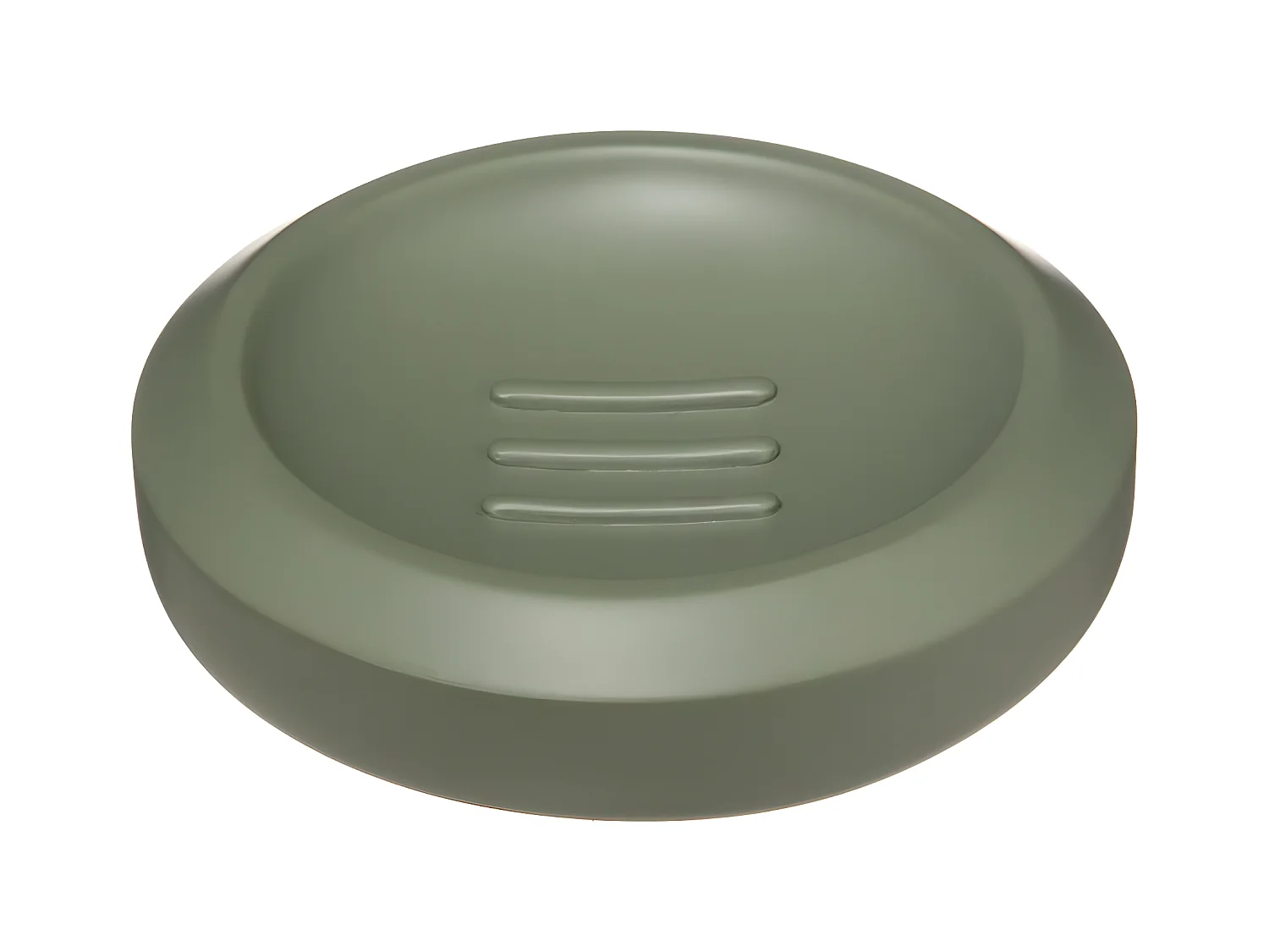 Porte Savon Rond "Trio" 12cm Kaki