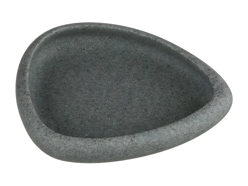 Porte Savon en Céramique "Stone" 13cm Gris