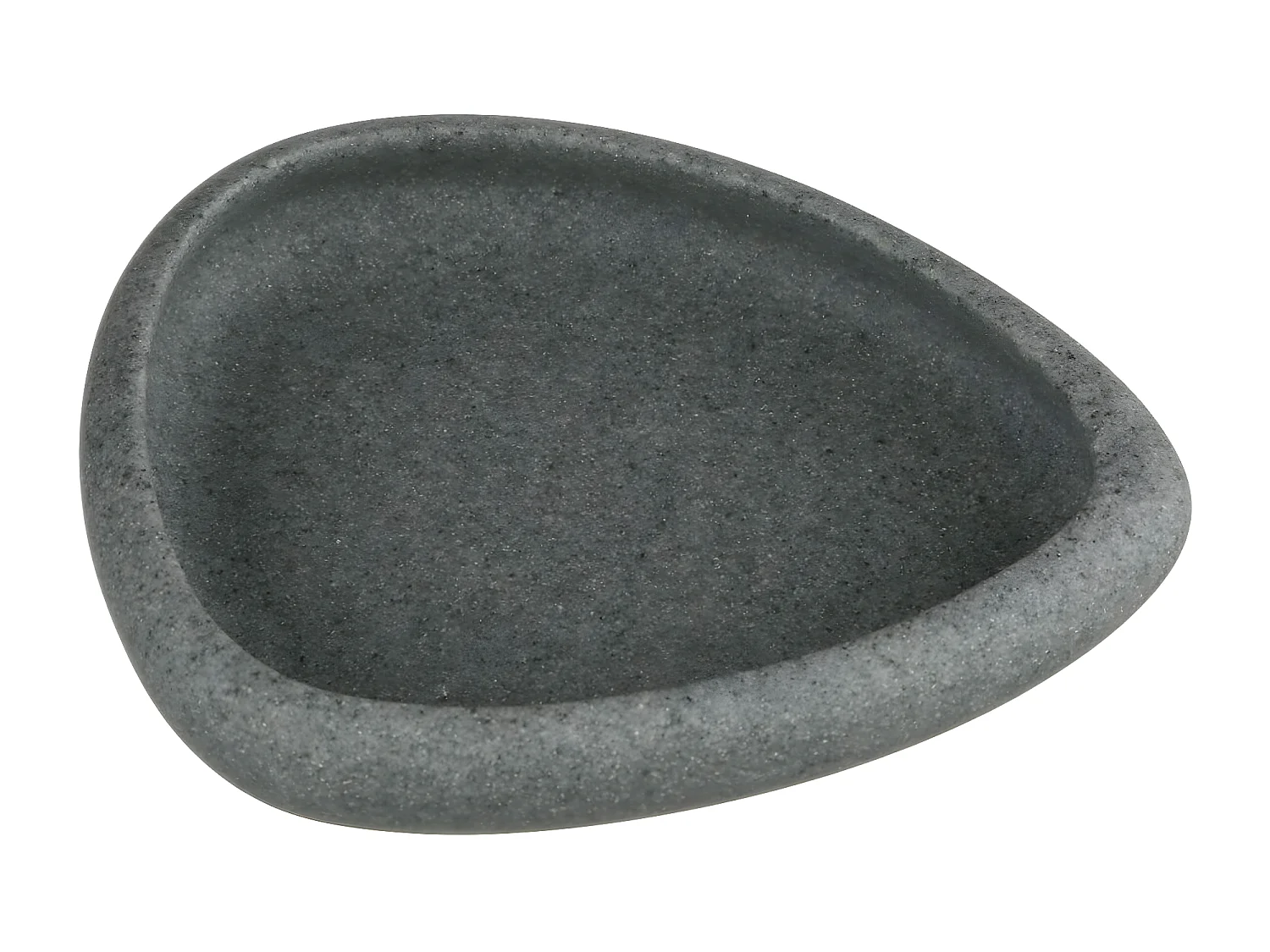 Porte Savon en Céramique "Stone" 13cm Gris