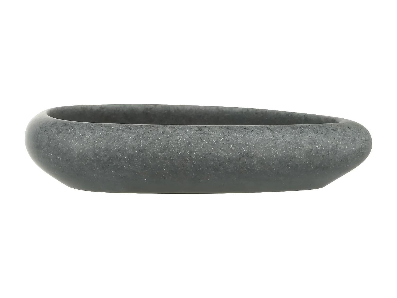 Porte Savon en Céramique "Stone" 13cm Gris