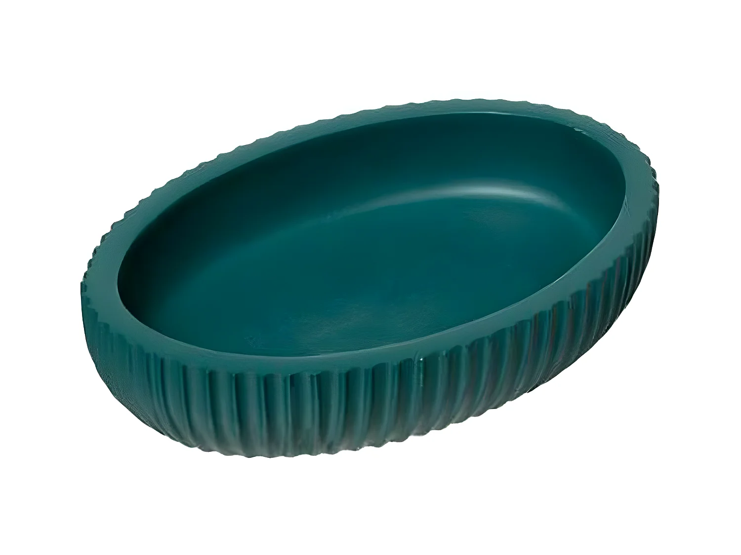 Porte Savon Design "Modern" 12cm Pétrole