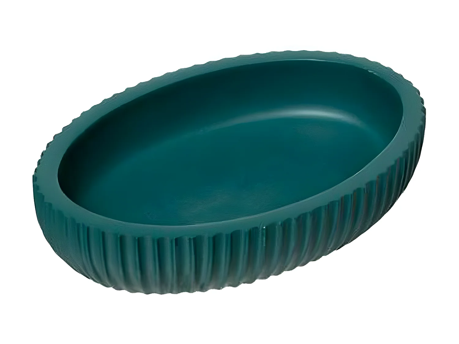 Porte Savon Design "Modern" 12cm Pétrole