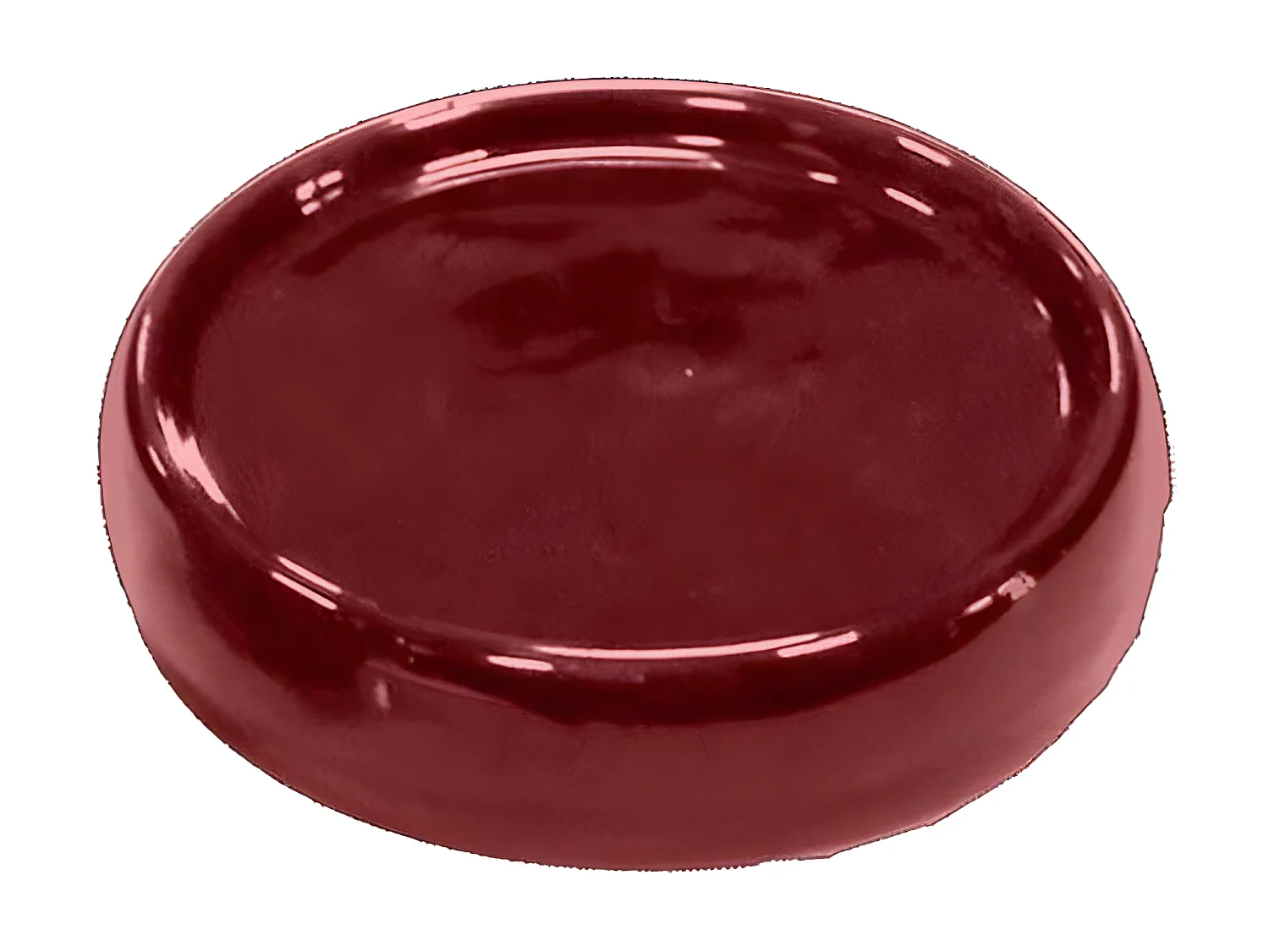 Porte Savon en Céramique "Bullea" 10cm Framboise